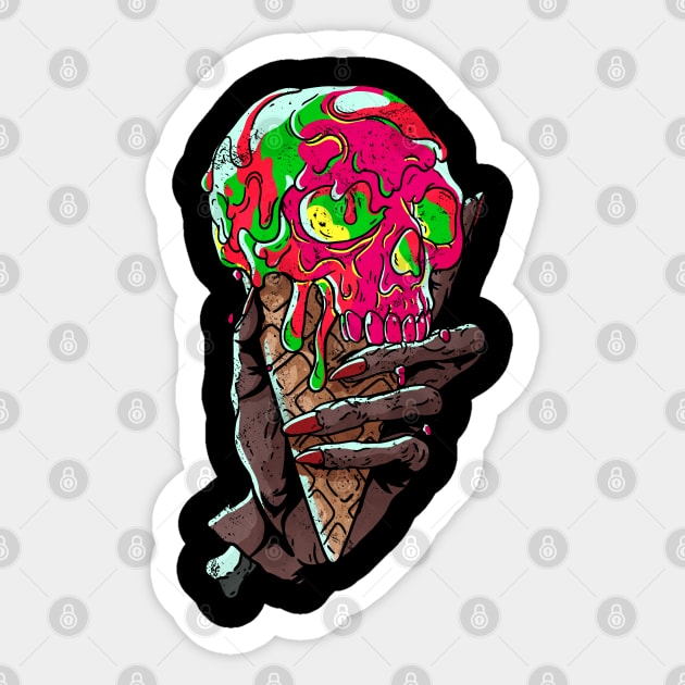 Skeletal Scoop Sticker by FanFreak